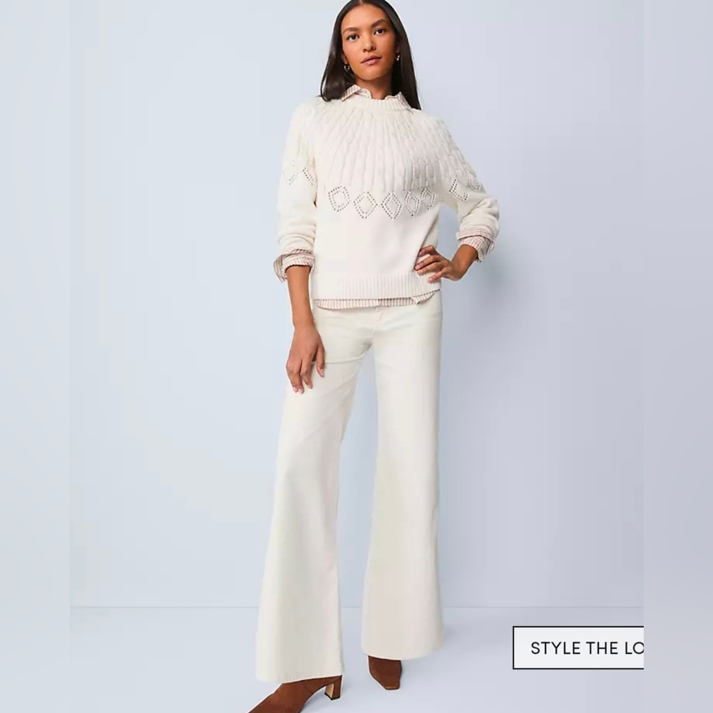 Relaxed Wide Leg Corduroy Pants